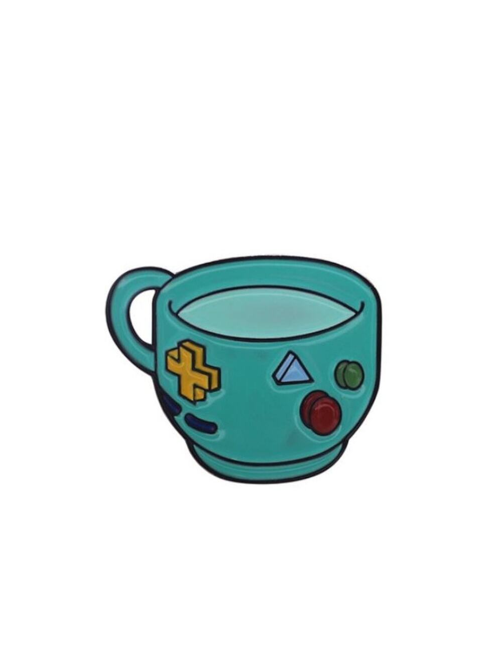 Game Controller Coffee Tea Cup Pin Brooch